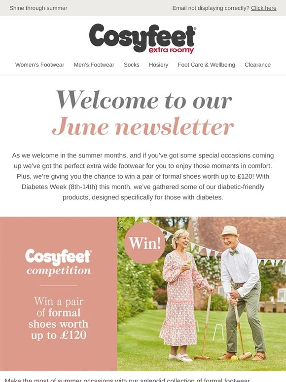 Cosyfeet newsletter | Win a pair of formal shoes