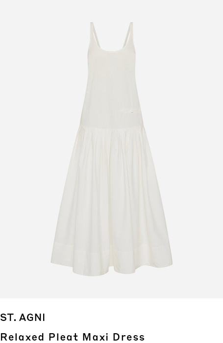 St. Agni | Relaxed Pleat Maxi Dress