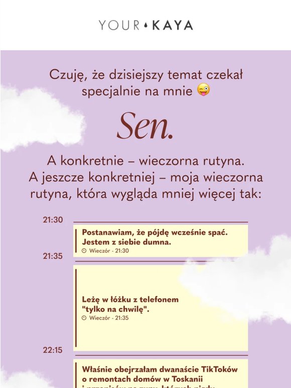 Moja wieczorna rutyna vs. rzeczywistość 🫠