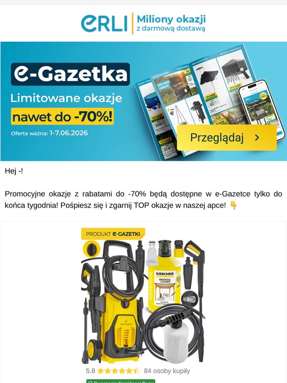 Rabaty do 70% w e-Gazetce! 😍