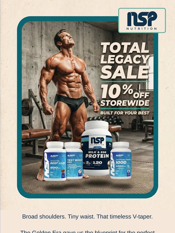 Build a Classic Physique, everything Is 10% Off!