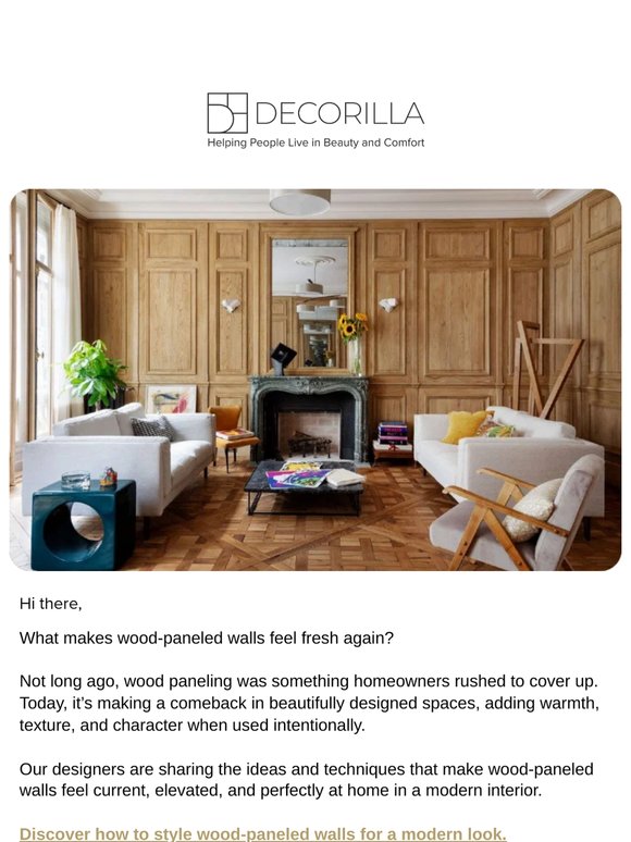 Wood Paneling Is Back