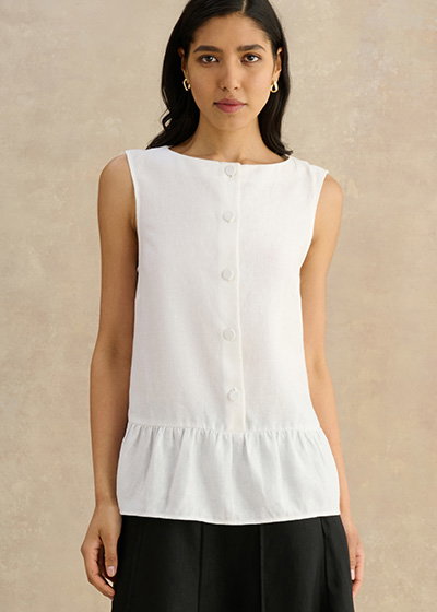 Saige Linen Blouse