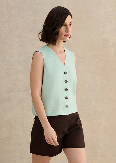 Kaylee Linen Shell Top