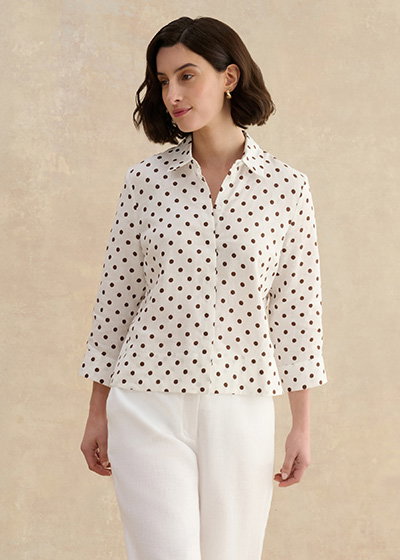 Nita Linen Spot Shirt