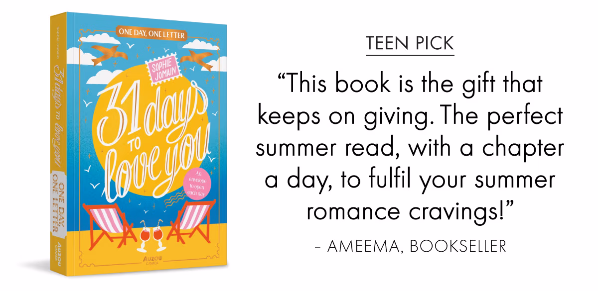 This book is the gift that keeps on giving. The perfect summer read, with a chapter a day, to fulfil your summer romance cravings!
