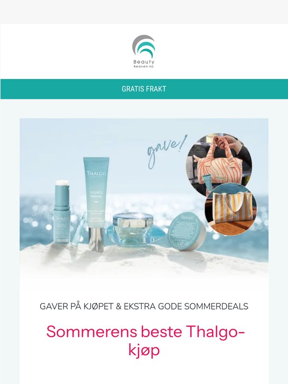 🎁 Gratis strandveske, håndkle og vanity fra Thalgo