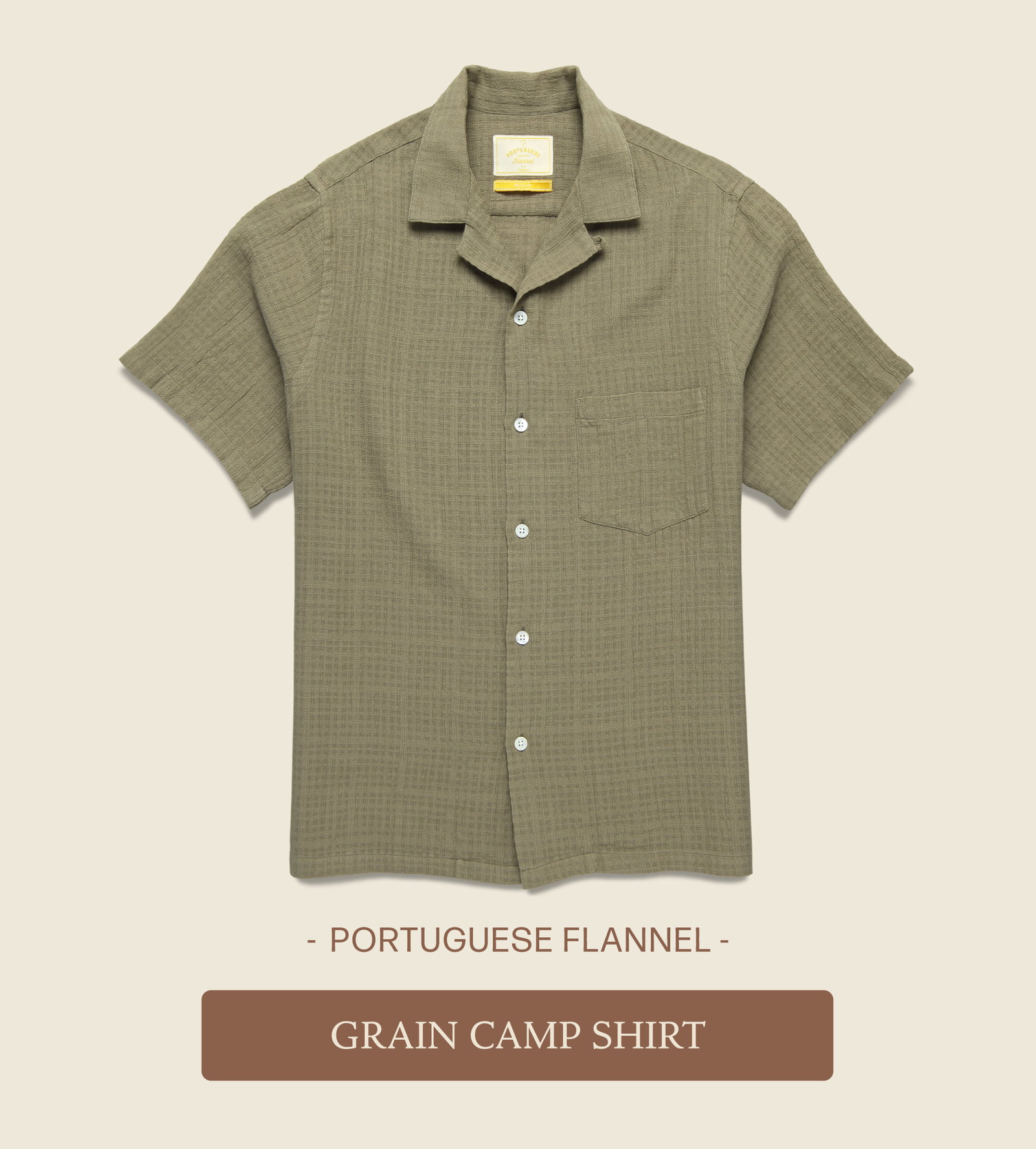 Portuguese Flannel Grain Camp Shirt