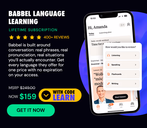 Babbel Language Learning: Lifetime Subscription (All Languages)