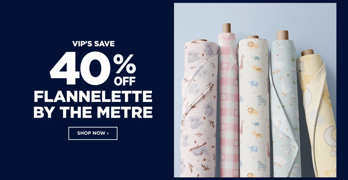 VIP 40%off Flannelette By The Metre