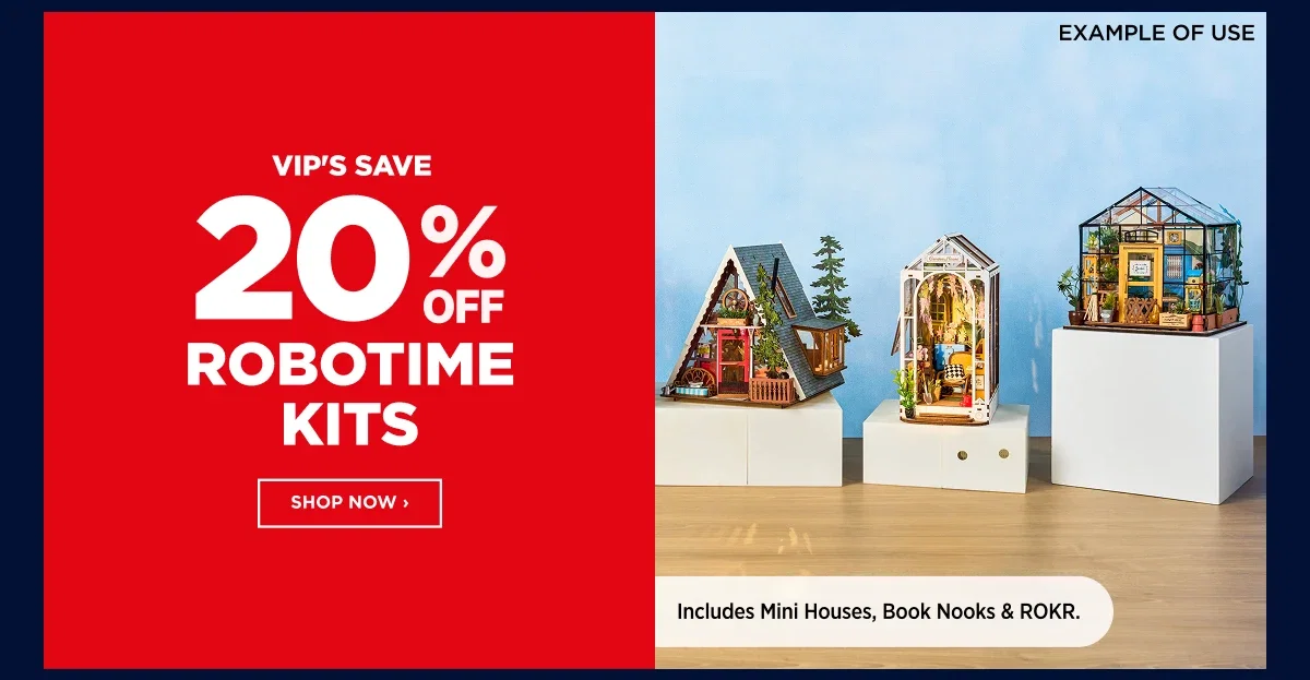 VIP 20%off Robotime Kits