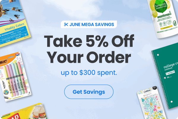 June Mega Savings: 5% off up to $300 spent