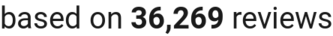 number of reviews