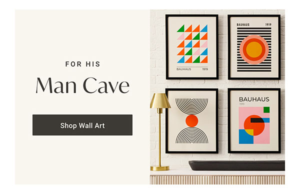 For His Man Cave | Shop Wall Art >