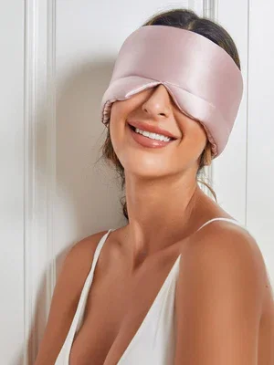 Image of Elegant zijde slaap-oogmasker uit één stuk