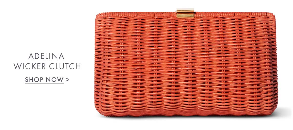 ADELINA WICKER CLUTCH