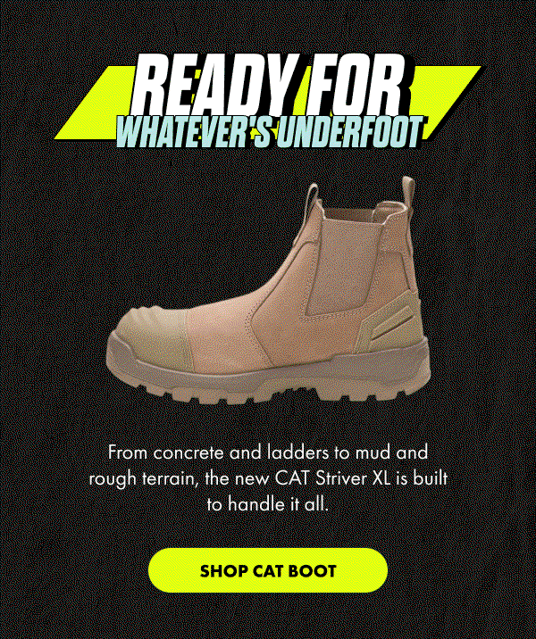READY FOR WHATEVER'S UNDERFOOT | SHOP CAT BOOT