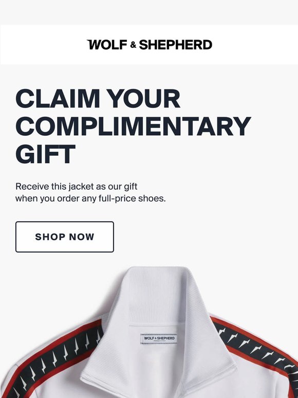 Complimentary Americana Track Jacket Ending Tomorrow