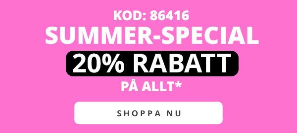 20% rabatt på allt