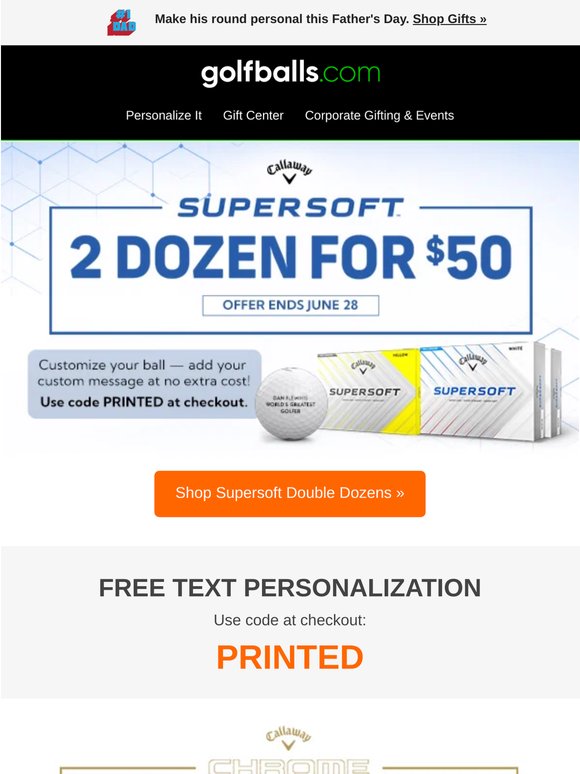 Supersoft Savings: Now 2 for $50 + Save on Chrome Family