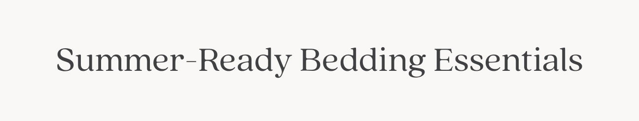 Stock up on bedding essentials