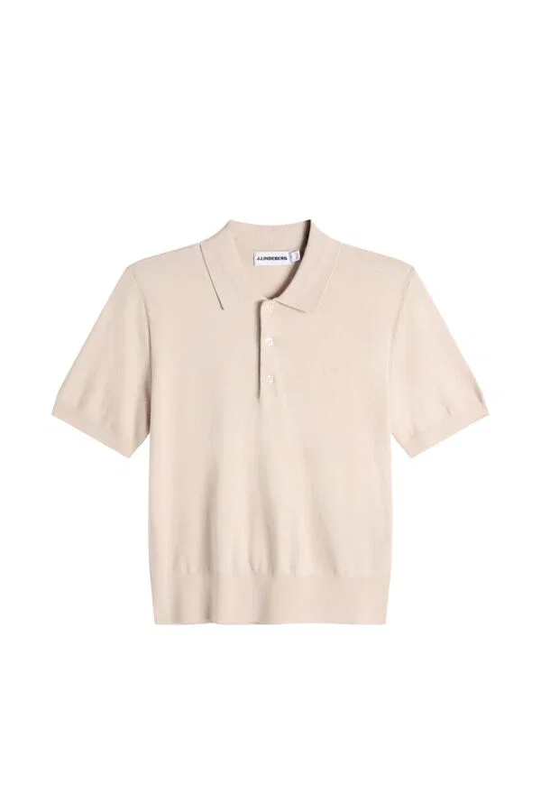Image of Blake SS Knit Polo / Moonbeam