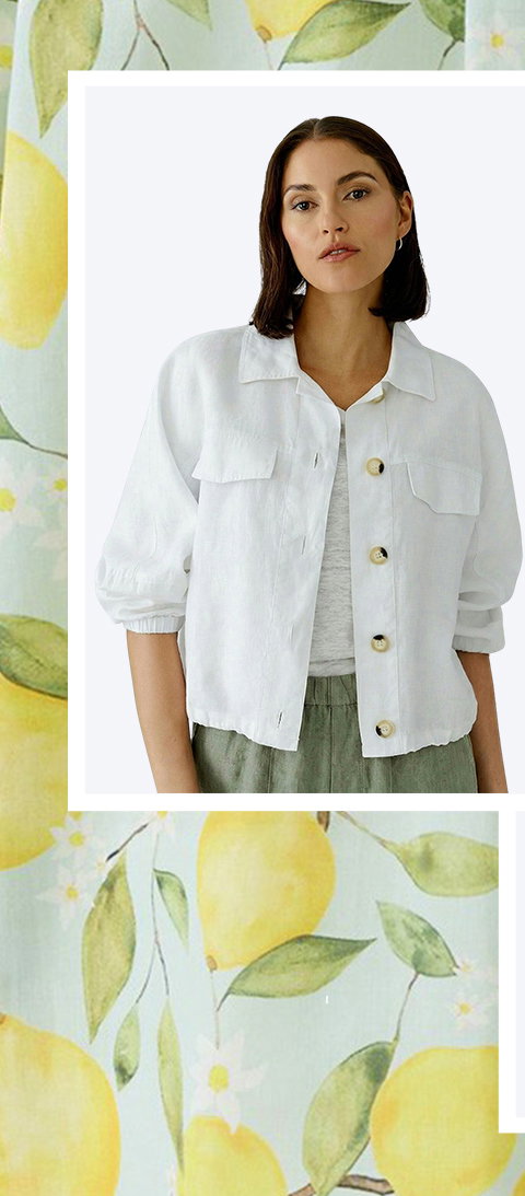 Ladies Oui Linen Jacket