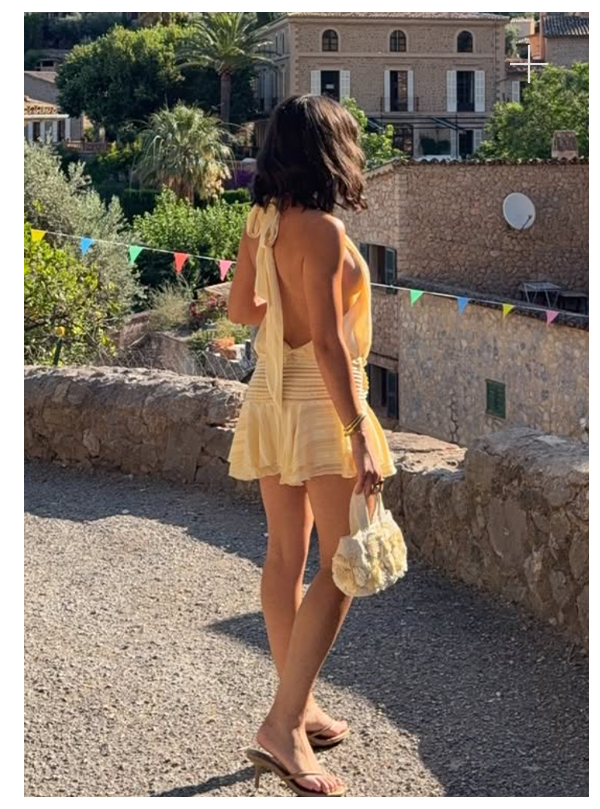 Willow Mini Dress — Yellow