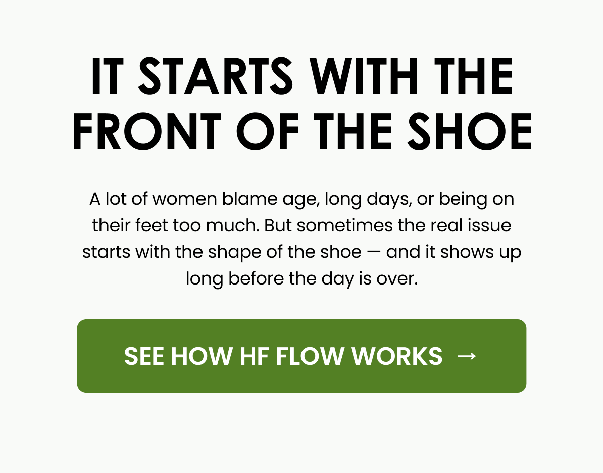 It starts with the front of the shoe