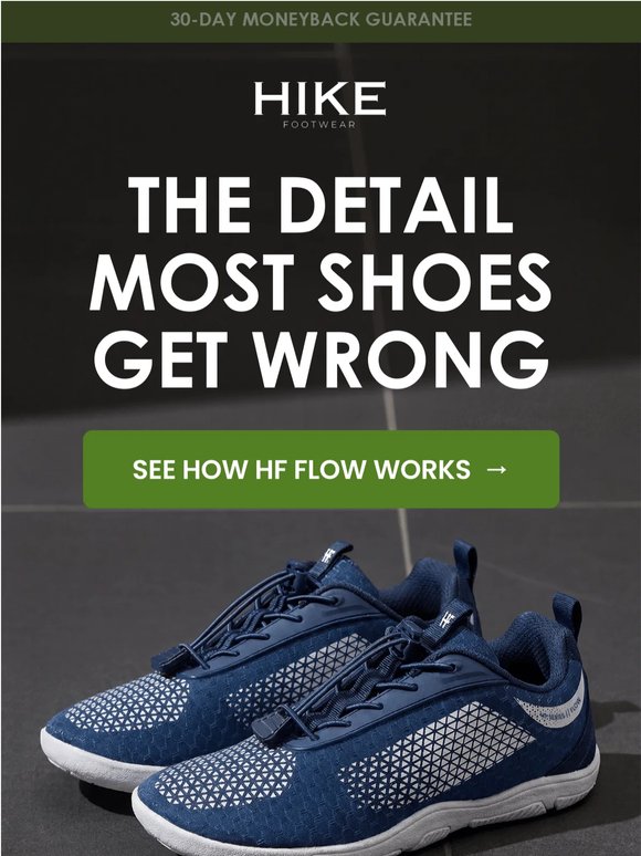 The shape of your shoe is the real issue