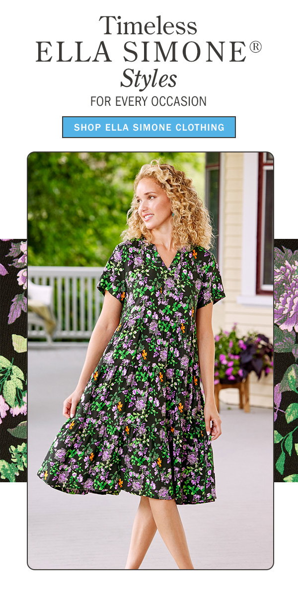 Timeless Ella Simone Styles For Every Occasion. Shop Ella Simone Clothing. Ella Simone Tiered Floral Dress