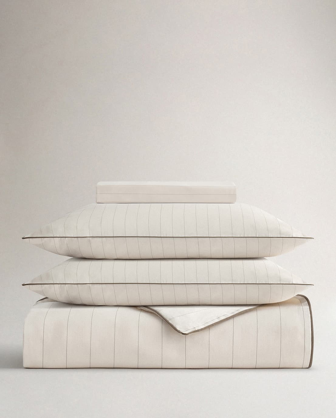 Shop Buttermilk Stripe Duvet Set