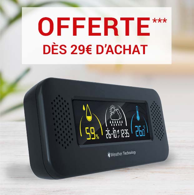 La Station Météo avec radio intégrée dès 29 euros d’achat ***