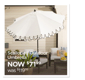 Scalloped Outdoor Umbrella