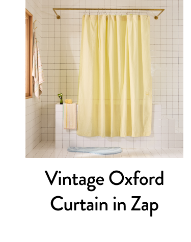 Vintage Oxford Curtain in Zap
