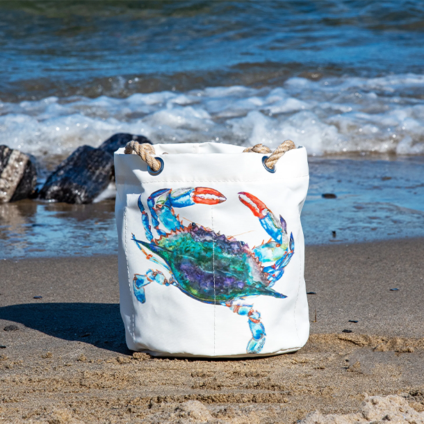 Watercolor Crab Beverage Bucket