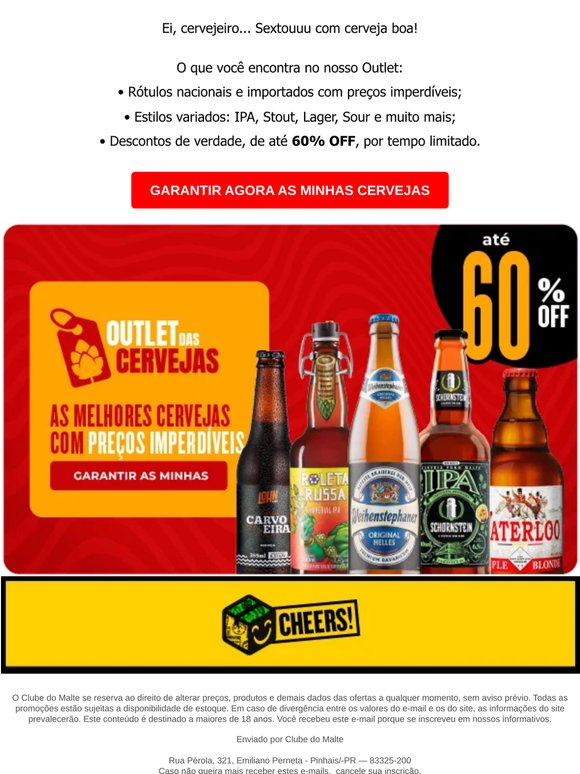 Você merece cerveja boa e barata!