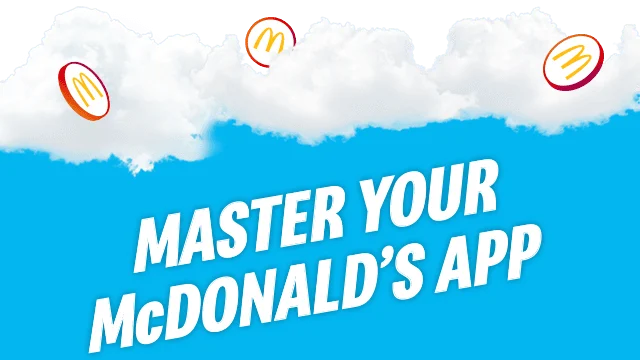 Bold headline text reads MASTER YOUR McDONALD'S APP