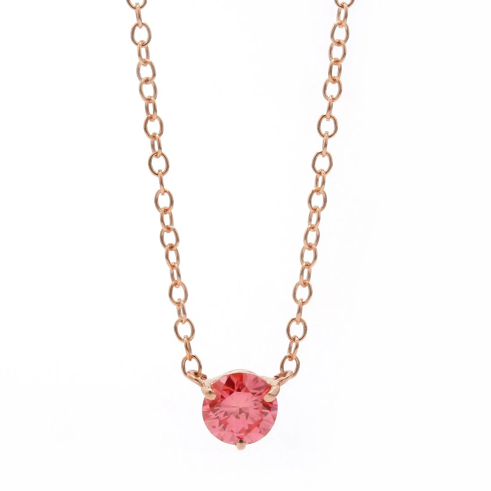 Image of Peace Jewelers 14K Gold 0.33ctw Lab-Grown Colored Diamond Solitaire Necklace