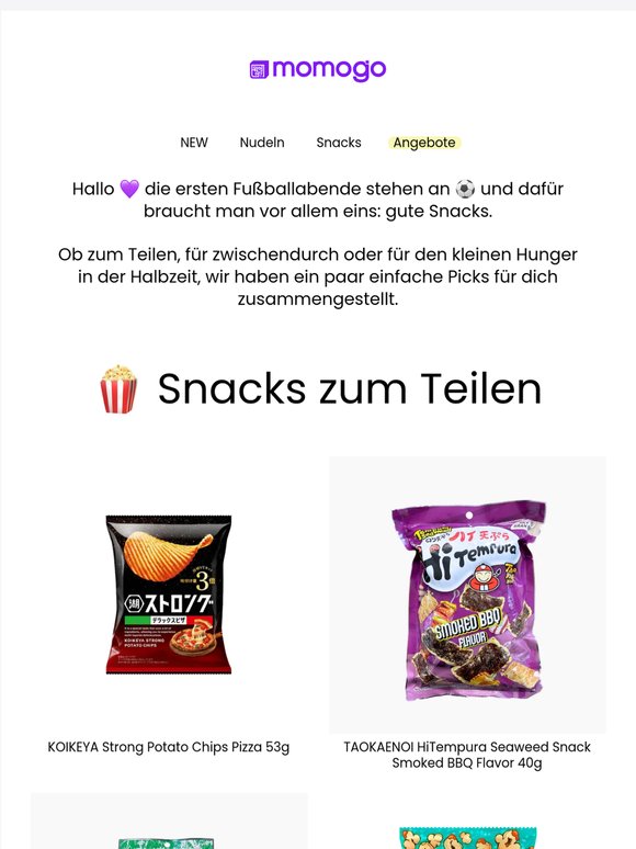 ⚽ Snacks & schnelle Meals für den Fußballabend