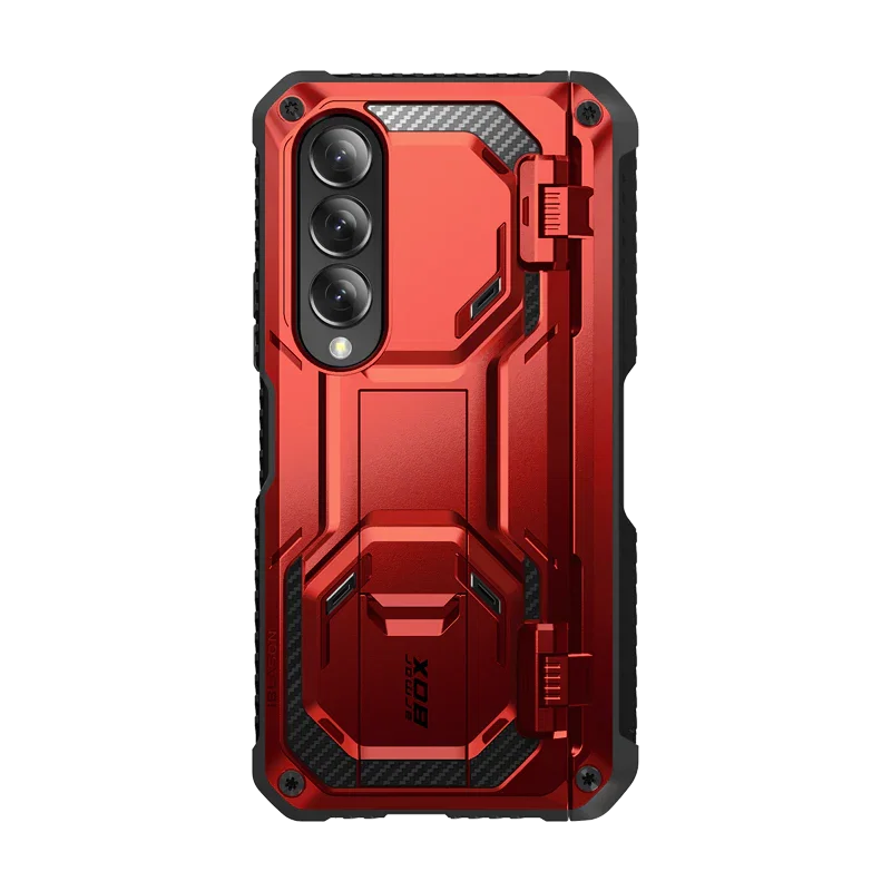 Image of Galaxy Z Fold4 Armorbox Phone Case - Metallic Red