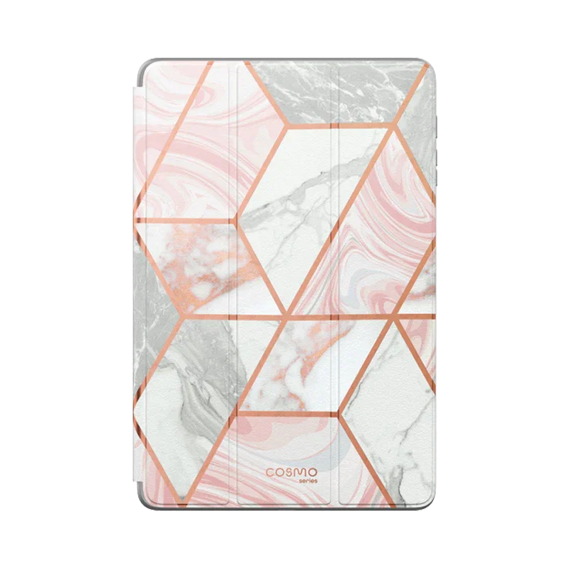 Image of Galaxy Tab S7 FE 12.4 inch (2021) Cosmo Case -Marble Pink