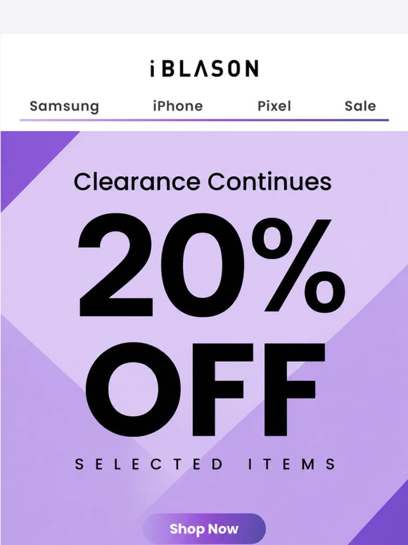 Clearance Is Live: Find Your Device & Save 20% OFF 🚨