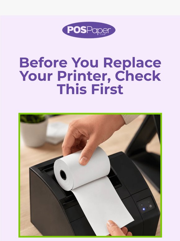 Bad Receipts? Check This First