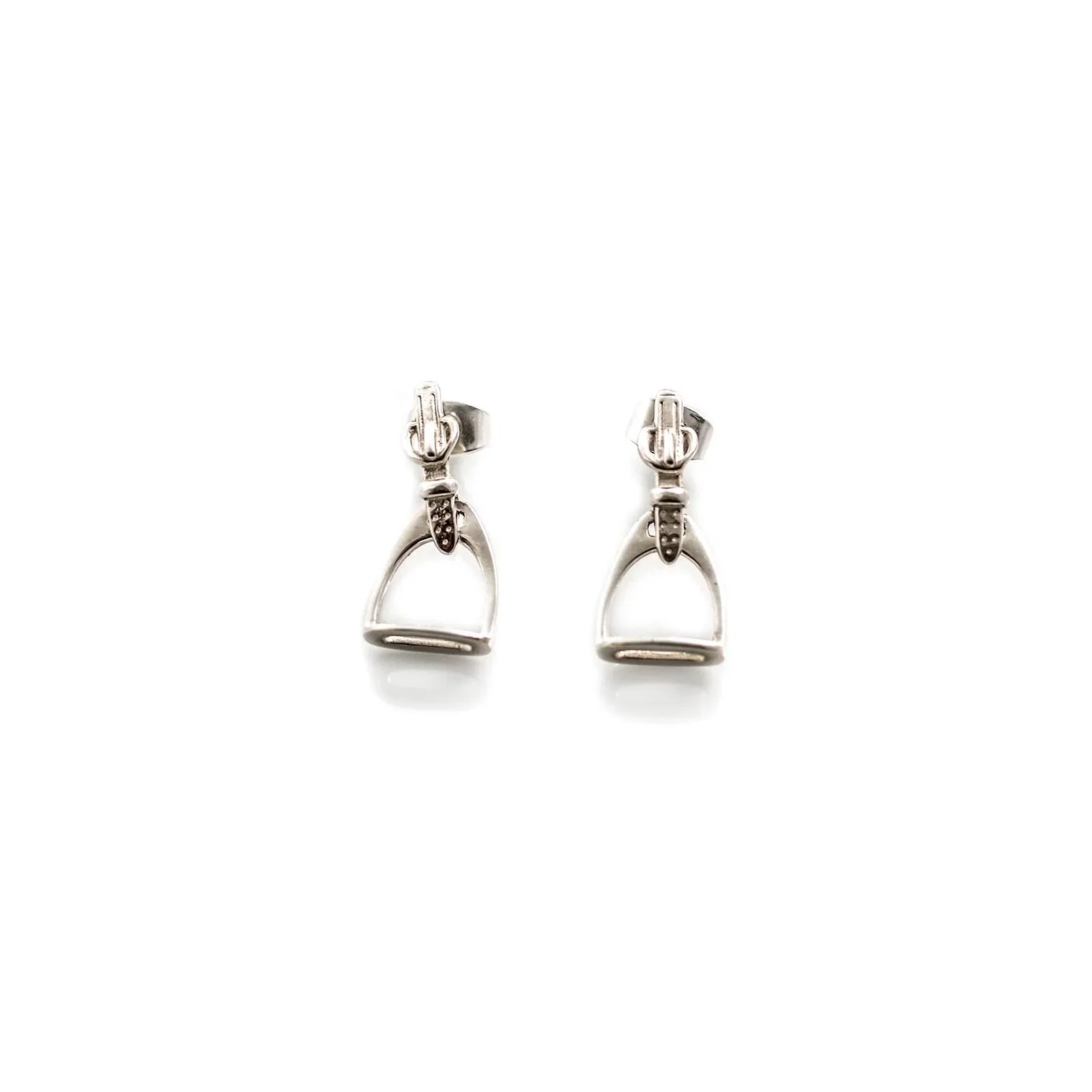 Image of Exclusive Sterling Silver Stirrup Earrings