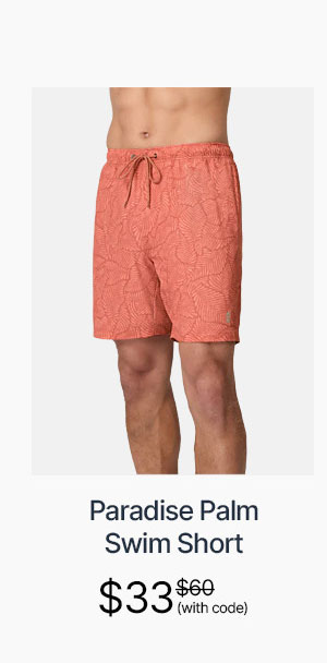 men's paradise palm swim short