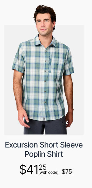 men's excursion short sleeve poplin shirt