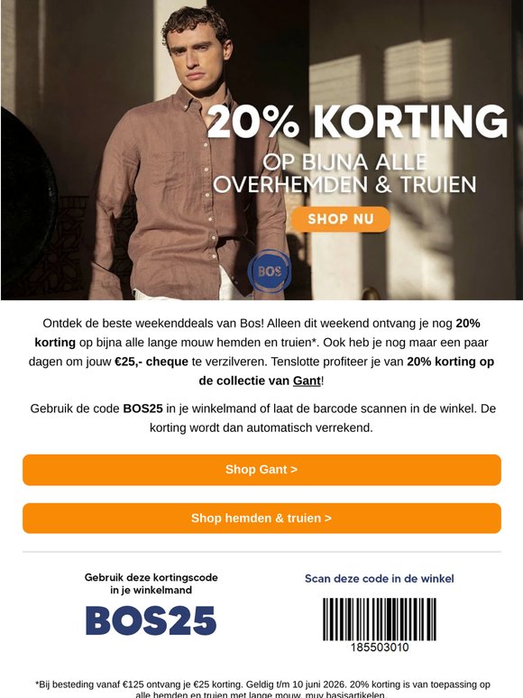 GANT in de MID SEASON SALE I Nu 20% korting op de hele collectie☀️