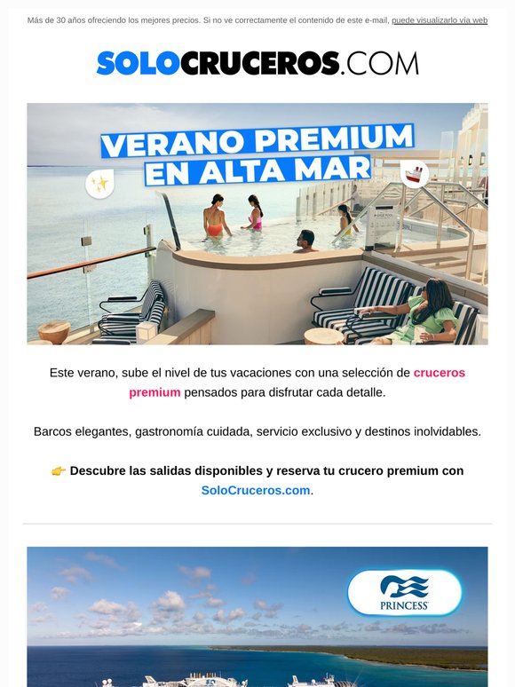 Verano premium en alta mar ✨🚢