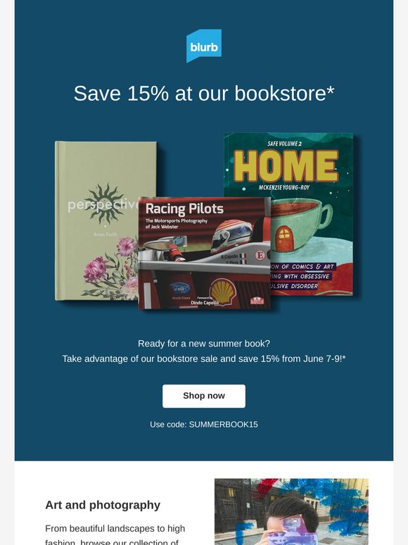 Three days only: 15% off our bookstore